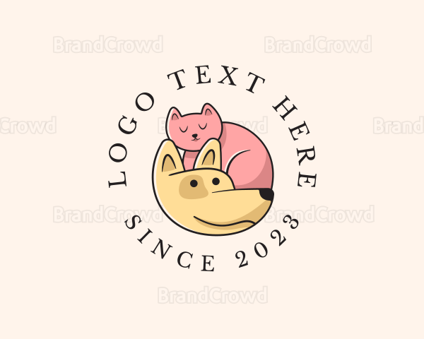 Pet Animal Kitten Dog Logo