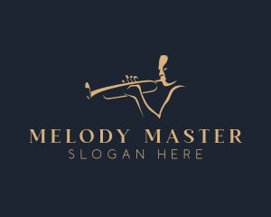 Musician - Musician Trumpet Instrument logo design