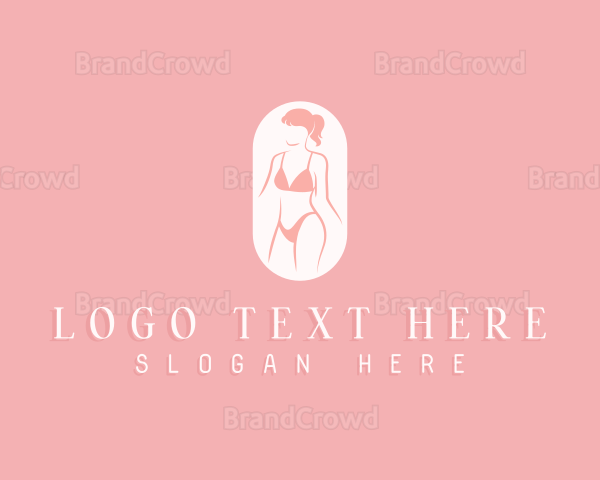 Woman Body Lingerie Logo