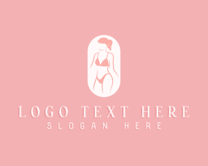 Wellness - Woman Body Lingerie logo design