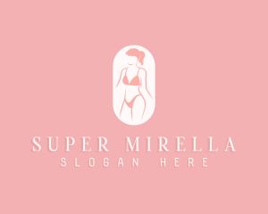 Swimsuit - Woman Body Lingerie logo design