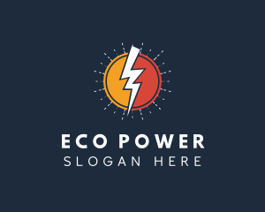 Renewable Energy - Thunder Solar Energy logo design
