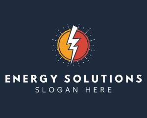 Thunder Solar Energy logo design