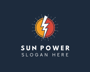 Solar - Thunder Solar Energy logo design