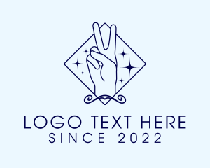Hand - Beauty Spa Peace Sign logo design