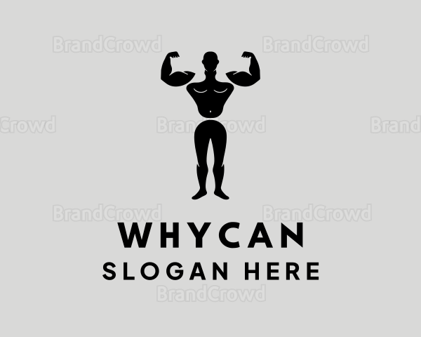 Male Muscular Body Logo