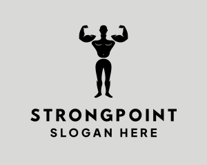 Bodybuilding - Male Muscular Body logo design