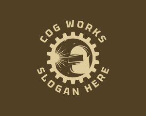 Cog Welding Mask logo design