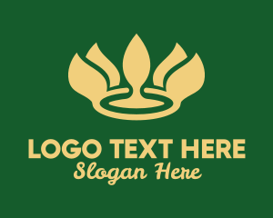 Gold Leaf Crown Logo