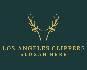 Golden Deer Antler Logo