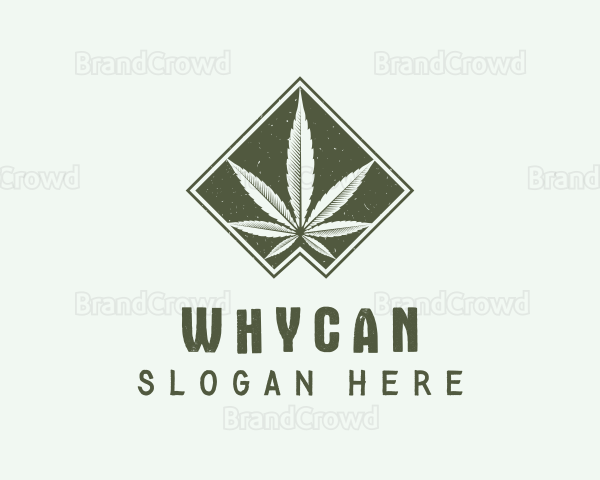 Green Medicinal Weed Logo