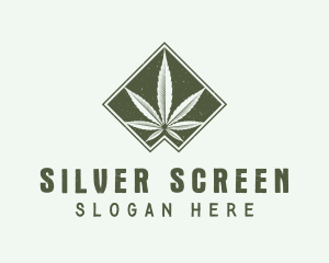 Green Medicinal Weed Logo