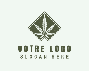 Green Medicinal Weed Logo