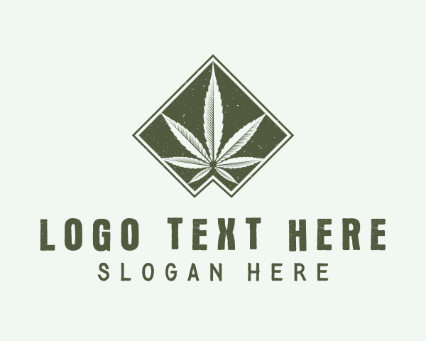 Medicinal - Green Medicinal Weed logo design