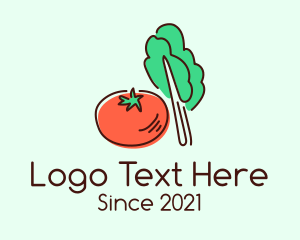 Beet - Tomato Lettuce Vegetable logo design