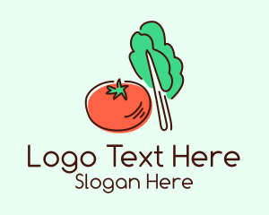 Tomato Lettuce Vegetable  Logo