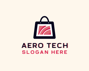 Wifi Tech Shopping logo design