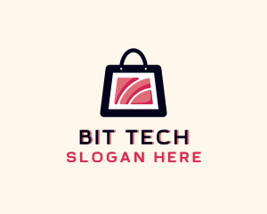 Wifi Tech Shopping logo design