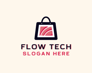 Wifi Tech Shopping logo design