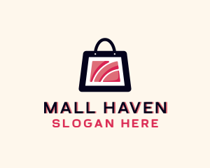 Shopping Mall - Wifi Tech Shopping logo design