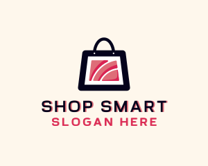 Wifi Tech Shopping logo design