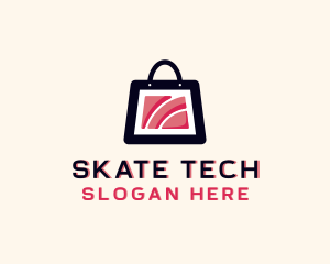 Wifi Tech Shopping logo design