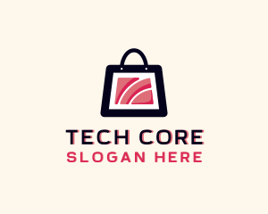 Wifi Tech Shopping logo design