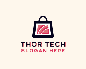 Wifi Tech Shopping logo design