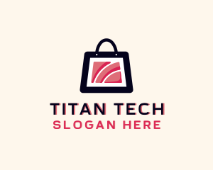 Wifi Tech Shopping logo design