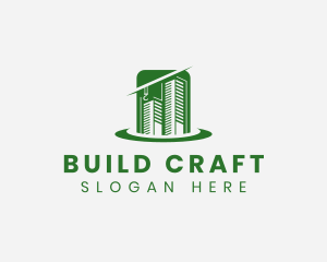 Building Construction Tower logo design