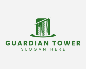 Building Construction Tower logo design