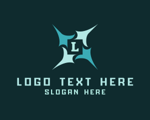 Lettermark - Sharp Pointed Star logo design