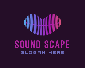 Audiovisual - Sound Wave Lips logo design