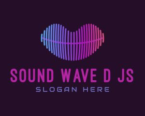 Sound Wave Lips logo design