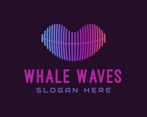 Sound Wave Lips logo design