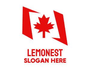 Flag - Canada Maple Flag logo design
