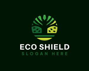 Organic Eco Tree logo design