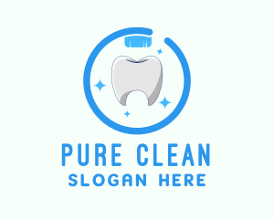 Clean Tooth Toothbrush logo design