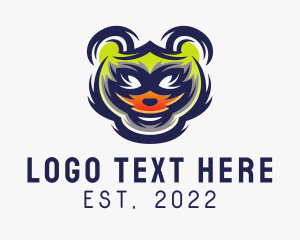 Application - Digital Video Game Bear logo design