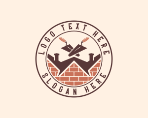 Renovation - Brick Construction Masonry logo design