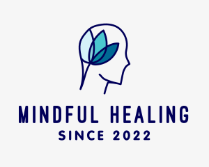 Therapist - Flower Neurology Mental Health logo design