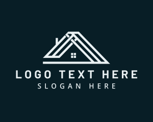 Roofing - Roof Apartment House logo design