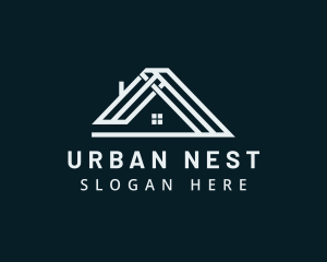 Apartment - Roof Apartment House logo design