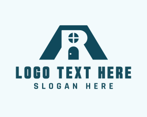 Realty - House Structure Letter AR logo design