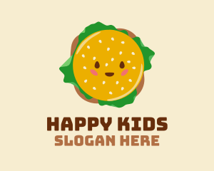 Happy Delicious Burger  logo design