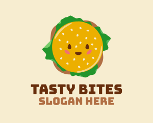 Delicious - Happy Delicious Burger logo design