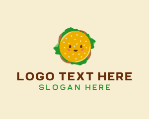 Delicious - Happy Delicious Burger logo design
