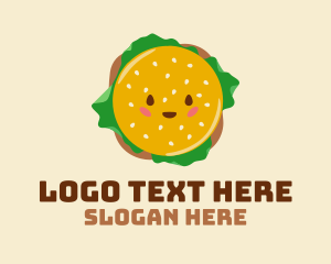 Delicious - Happy Delicious Burger logo design