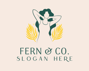 Fern - Feminine Botanical Aesthetician logo design