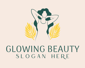 Feminine Botanical Aesthetician logo design